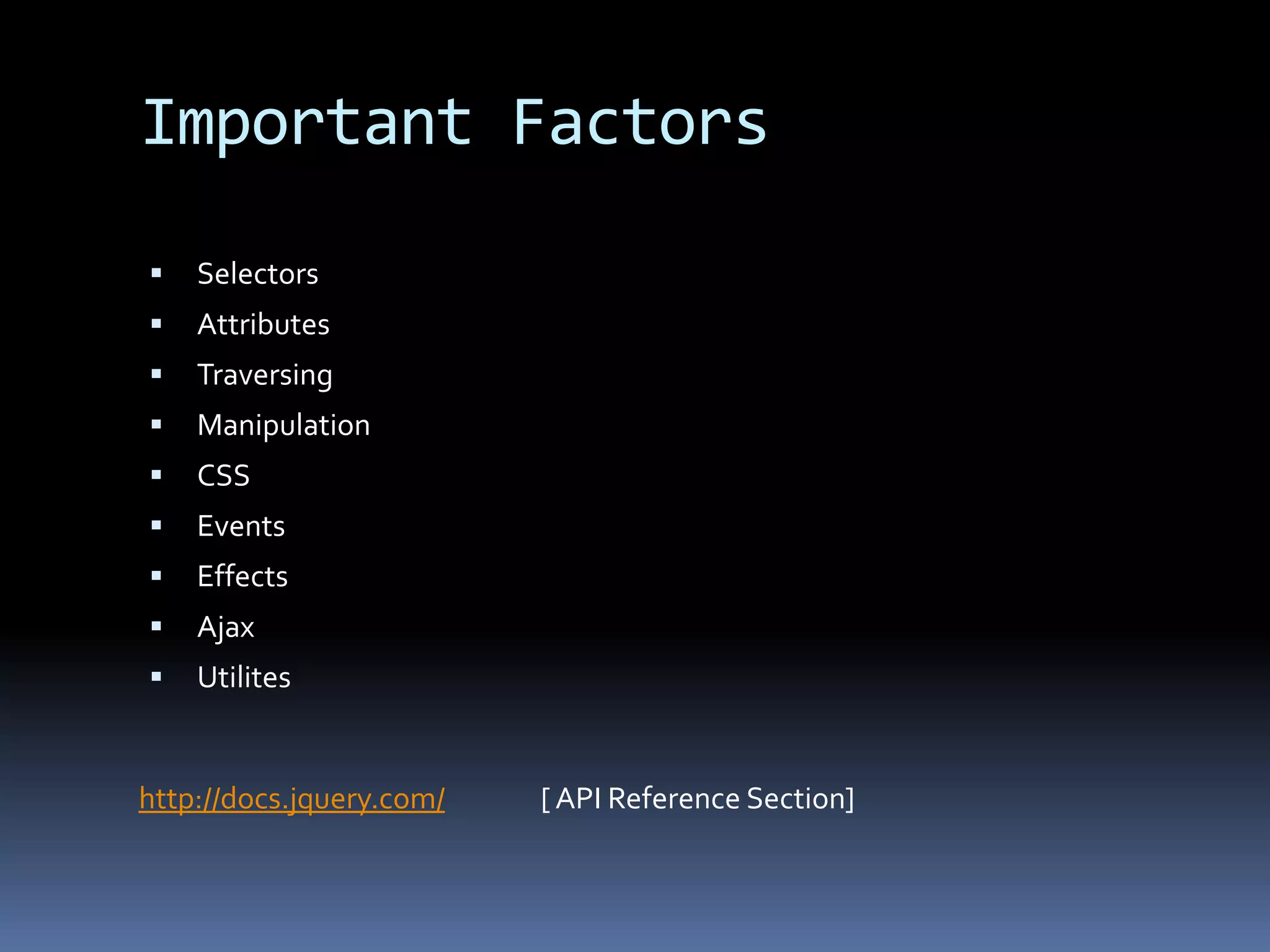 HTML document traversing
