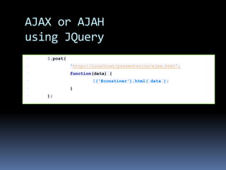 Selectors in jQueryhttp://docs.jquery.com/Selectors