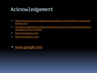 Effectshttp://docs.jquery.com/Effects