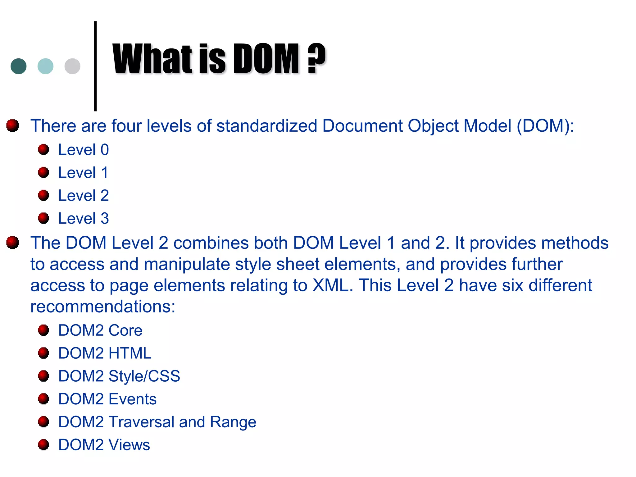Apply methods to sets of DOM elements.