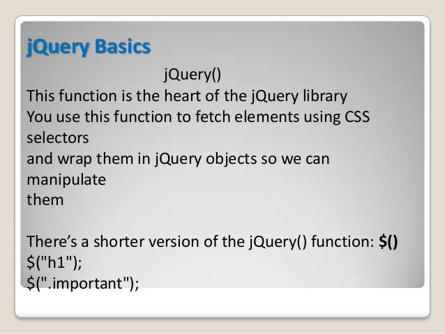 JQuery