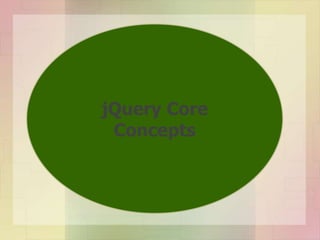 jQuery Core
Concepts
 