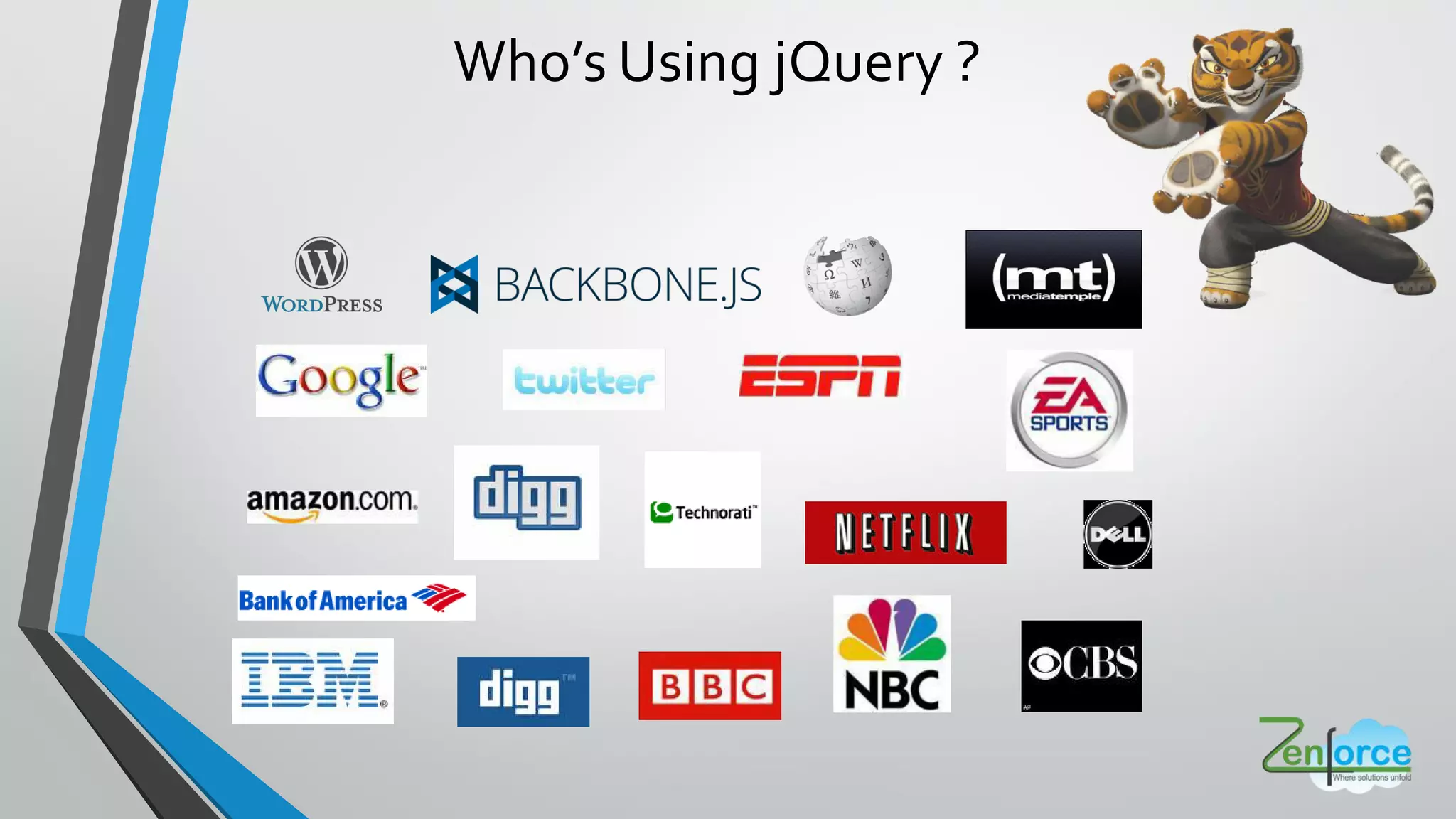 Who s Using jQuery ?
 