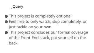 Introduction to jQuery - a basics introduction | PPTX