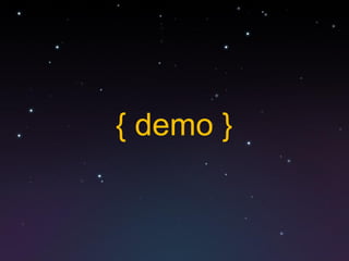 { demo }
 