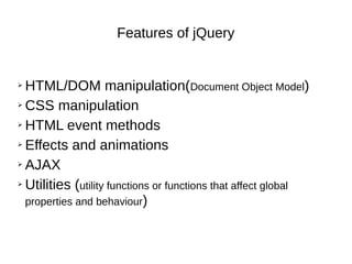 Jquery for Beginners | PPT