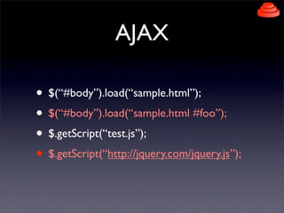 jQuery Presentation to Rails Developers