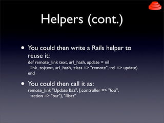 jQuery Presentation to Rails Developers