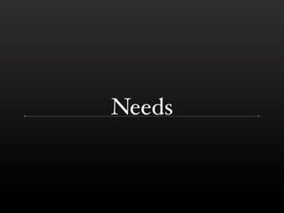 Needs
 