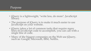 jQuery - Web Engineering | PPT