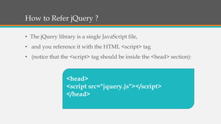 jQuery - Web Engineering | PPT