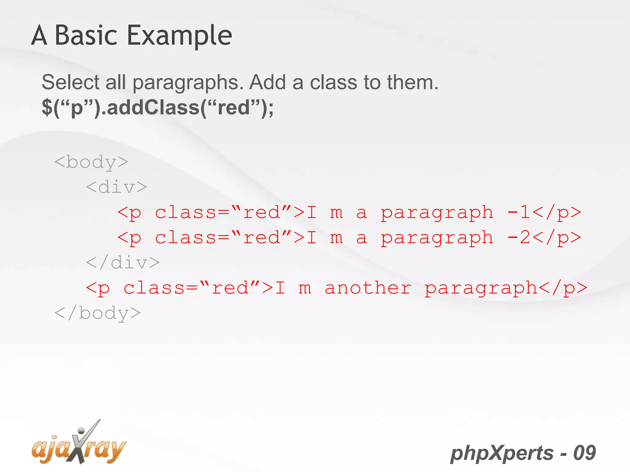 jQuery from the very beginning