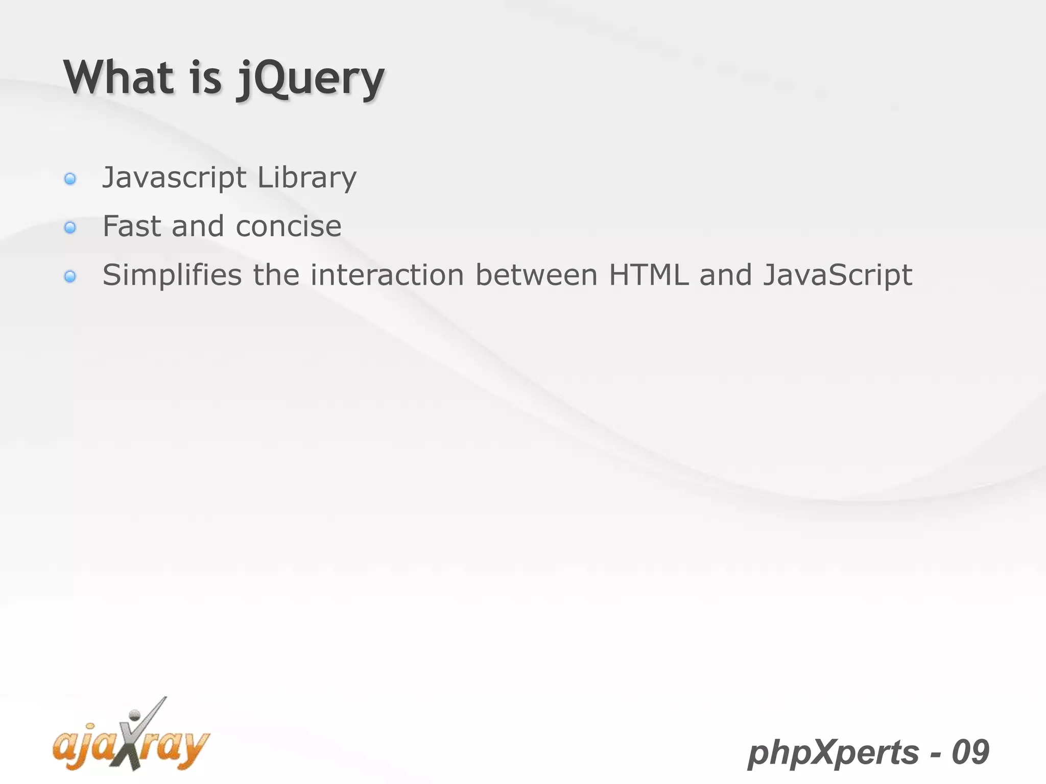 jQuery from the very beginning