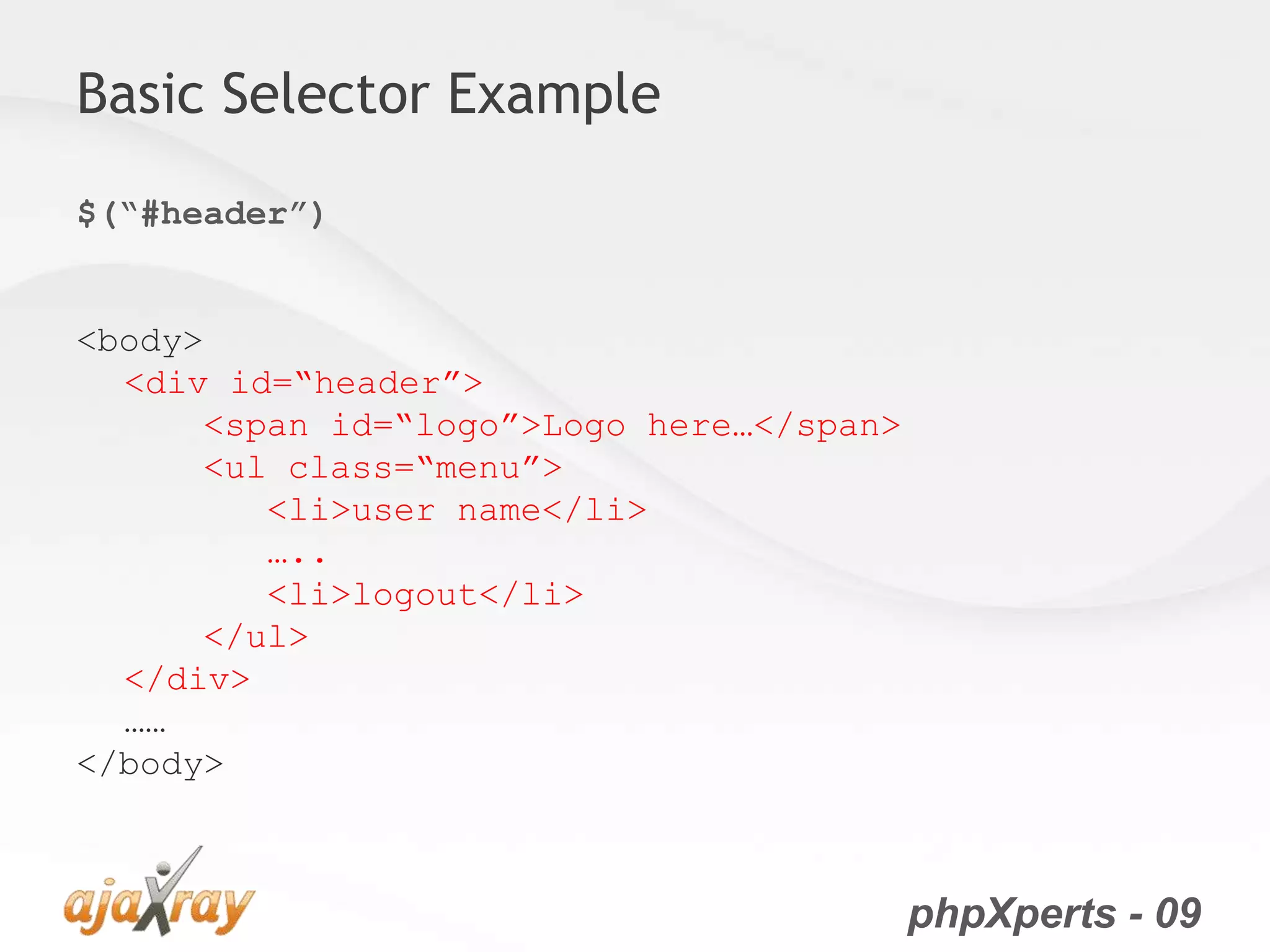 jQuery from the very beginning