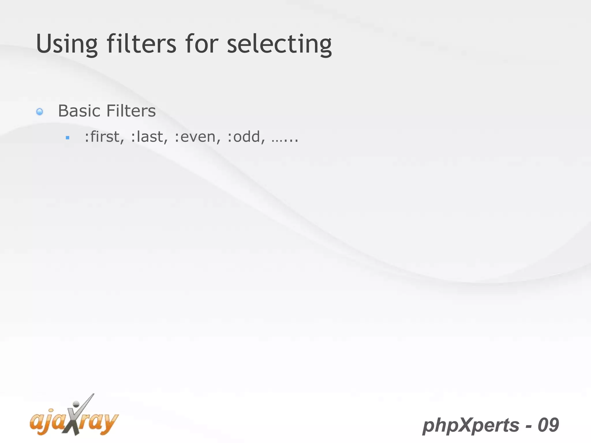 jQuery from the very beginning