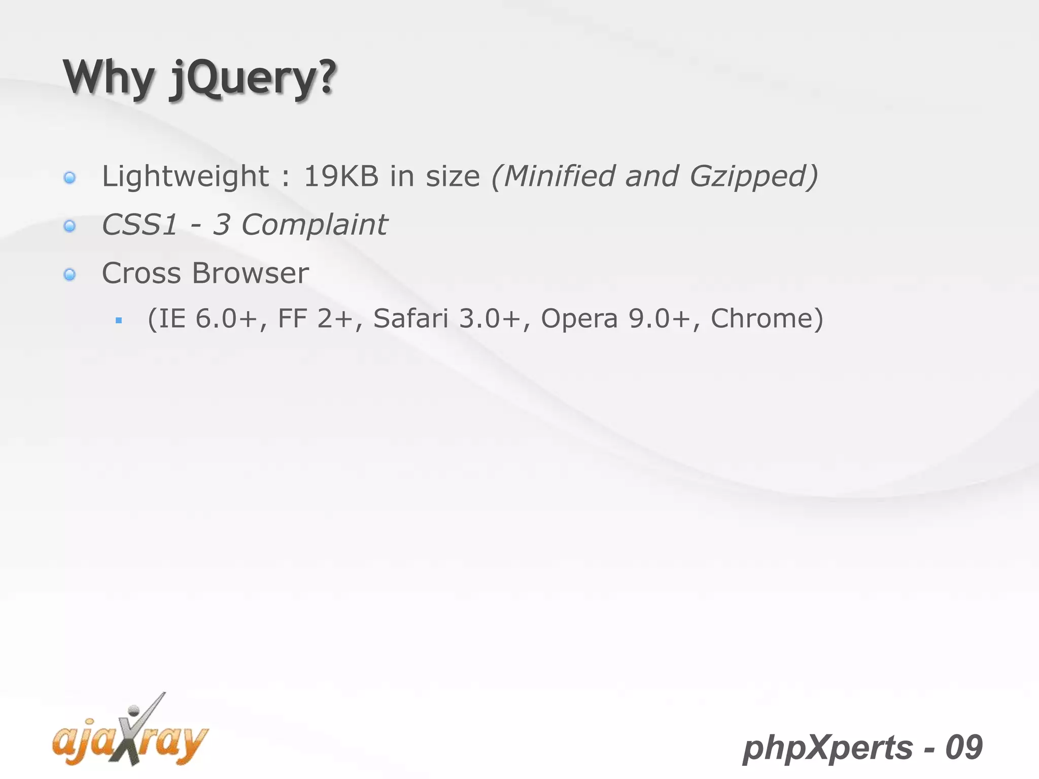 jQuery from the very beginning