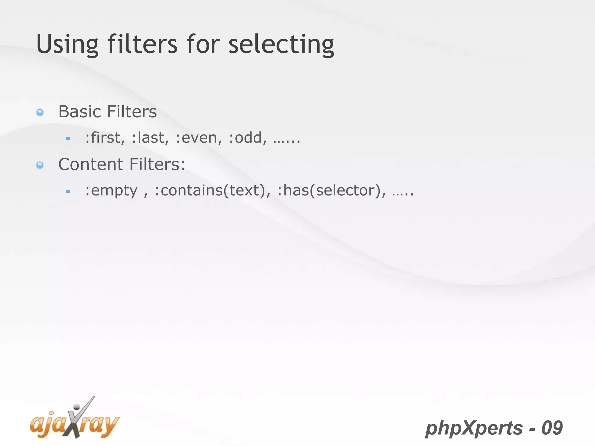 jQuery from the very beginning