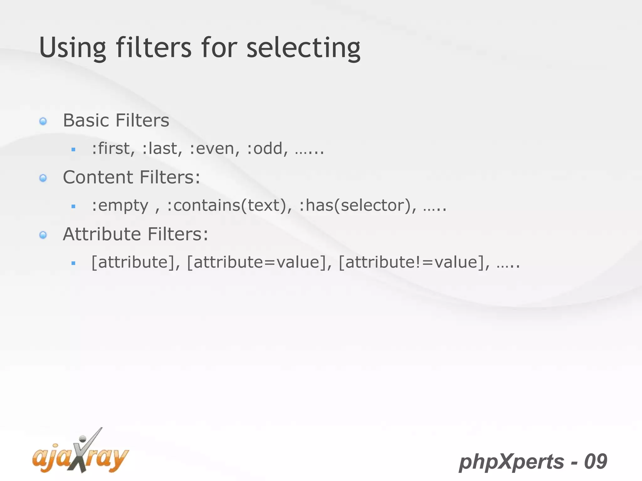 jQuery from the very beginning