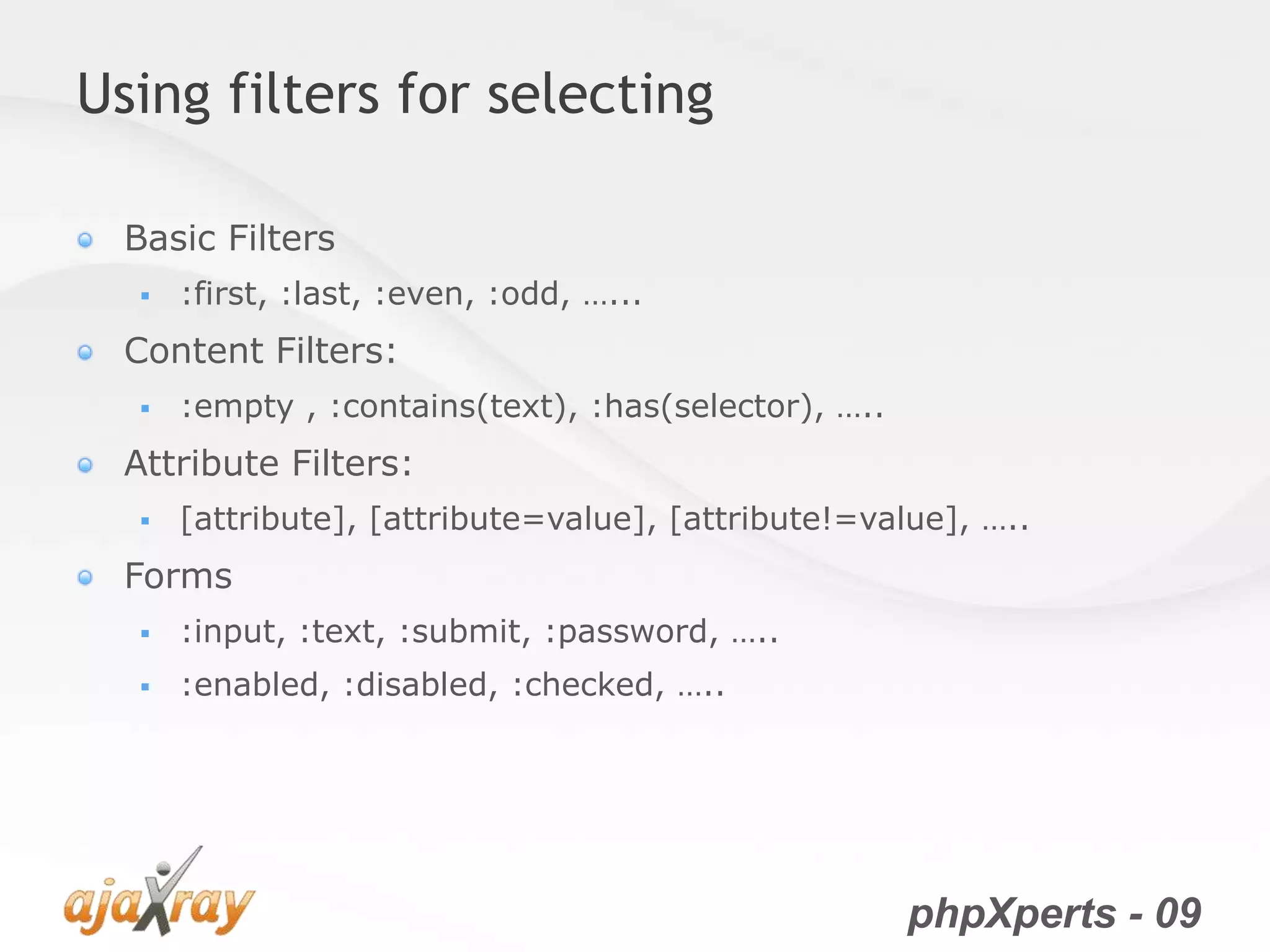 jQuery from the very beginning