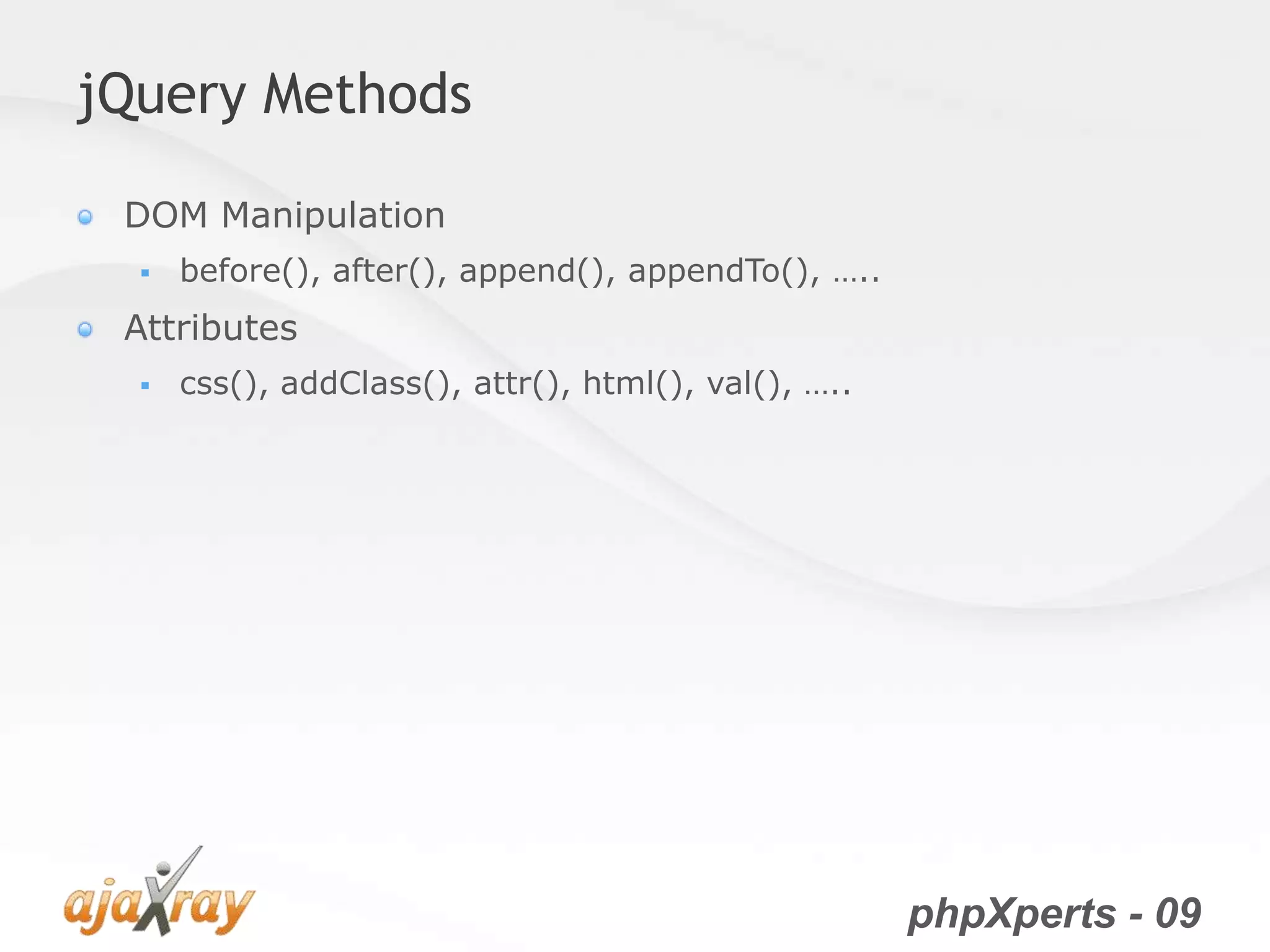jQuery from the very beginning