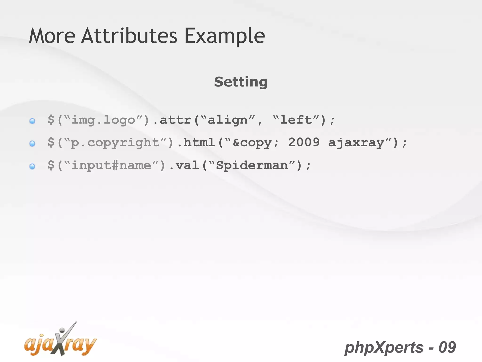 jQuery from the very beginning