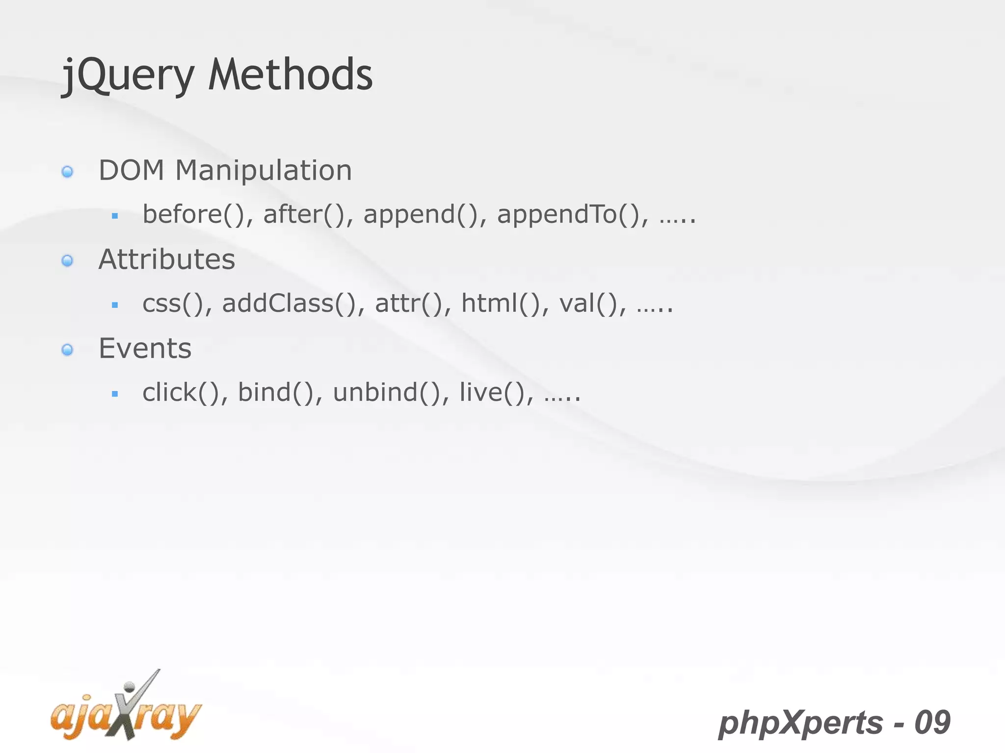 jQuery from the very beginning