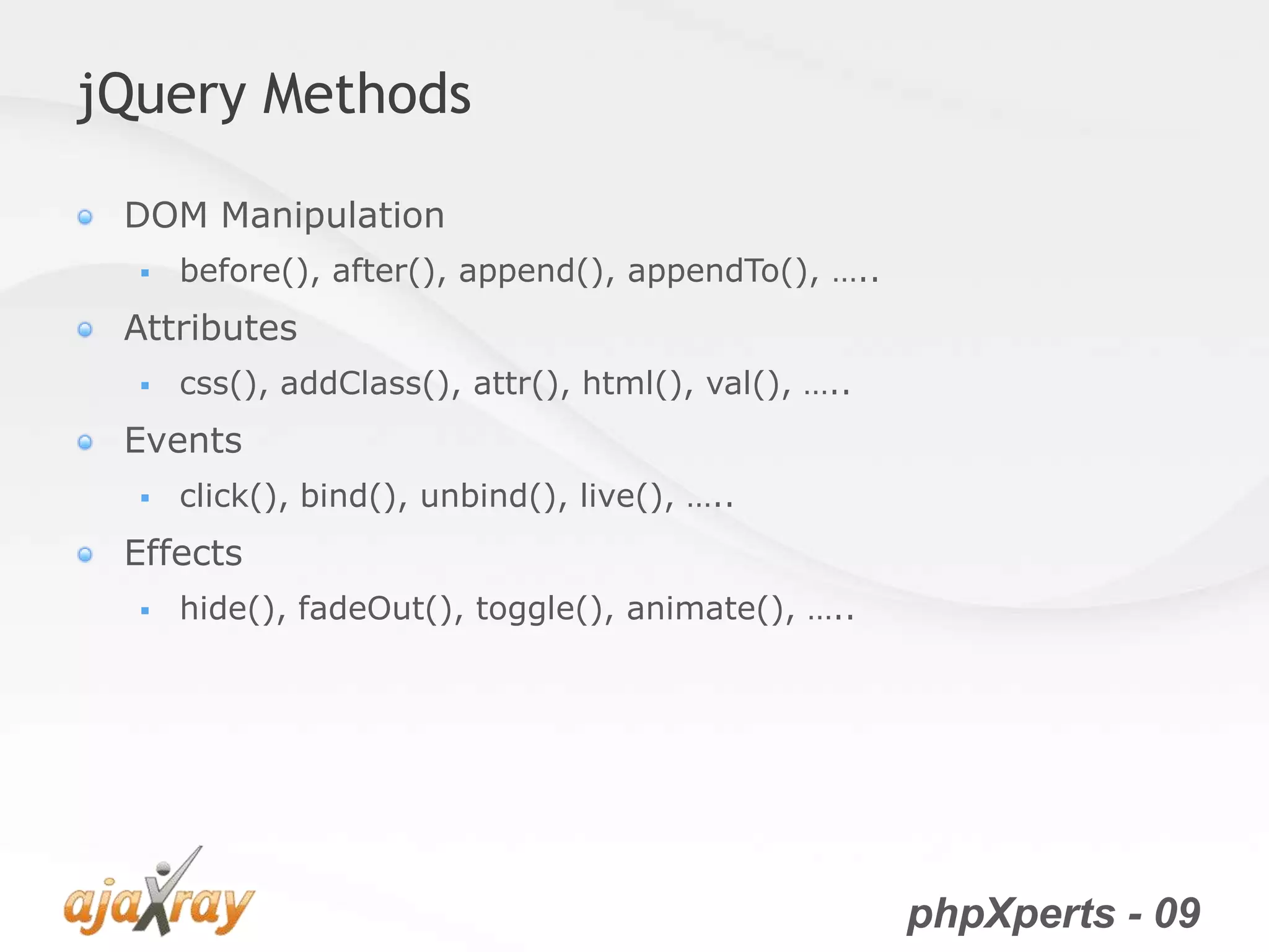 jQuery from the very beginning
