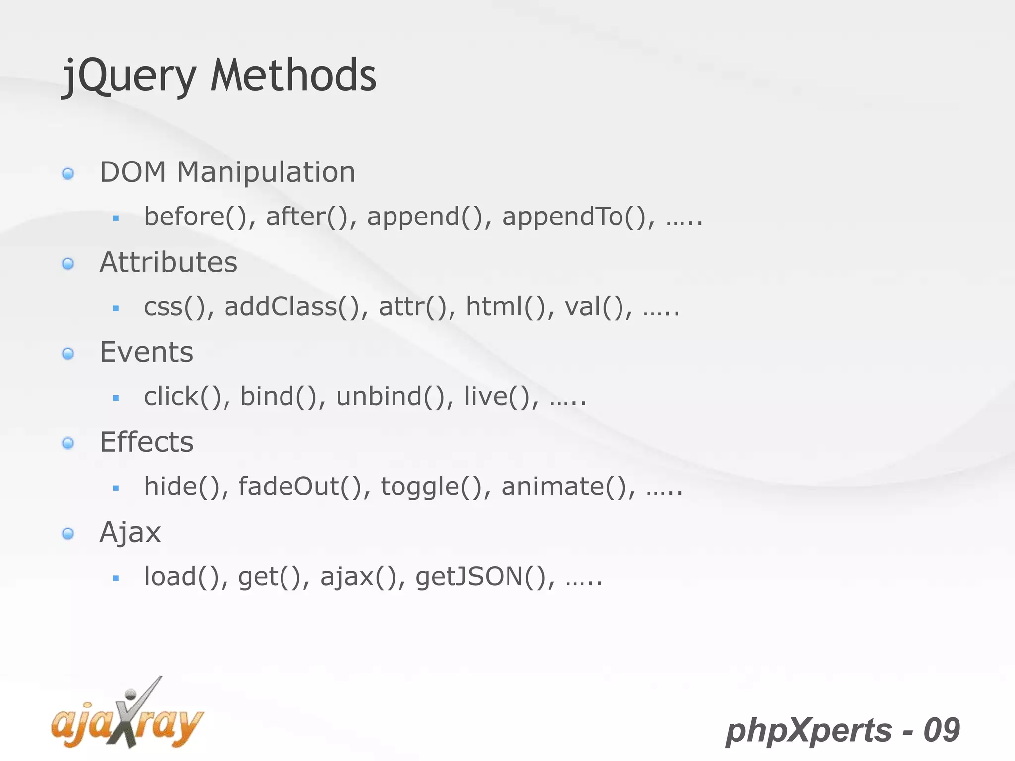 jQuery from the very beginning