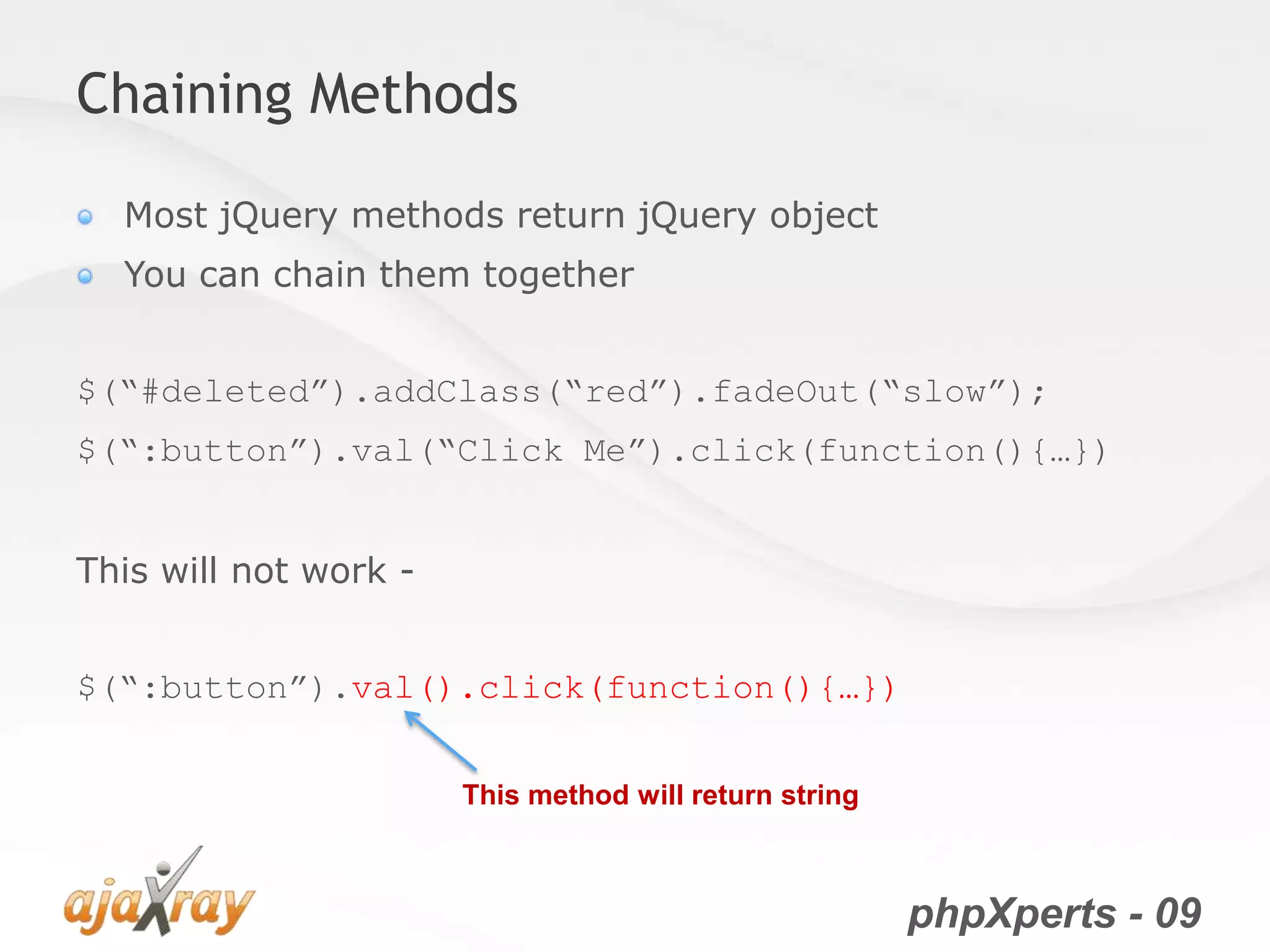 jQuery from the very beginning