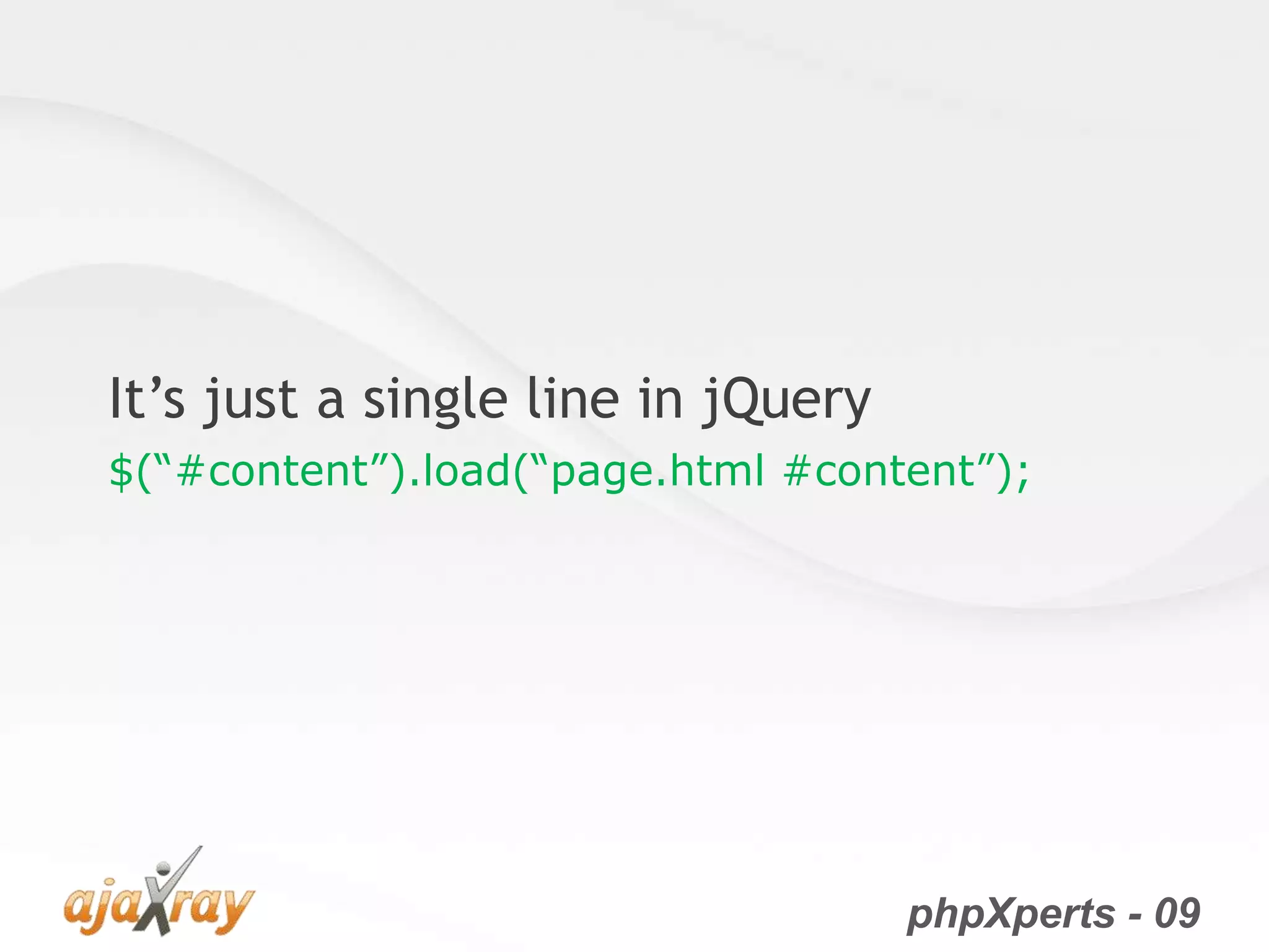 jQuery from the very beginning