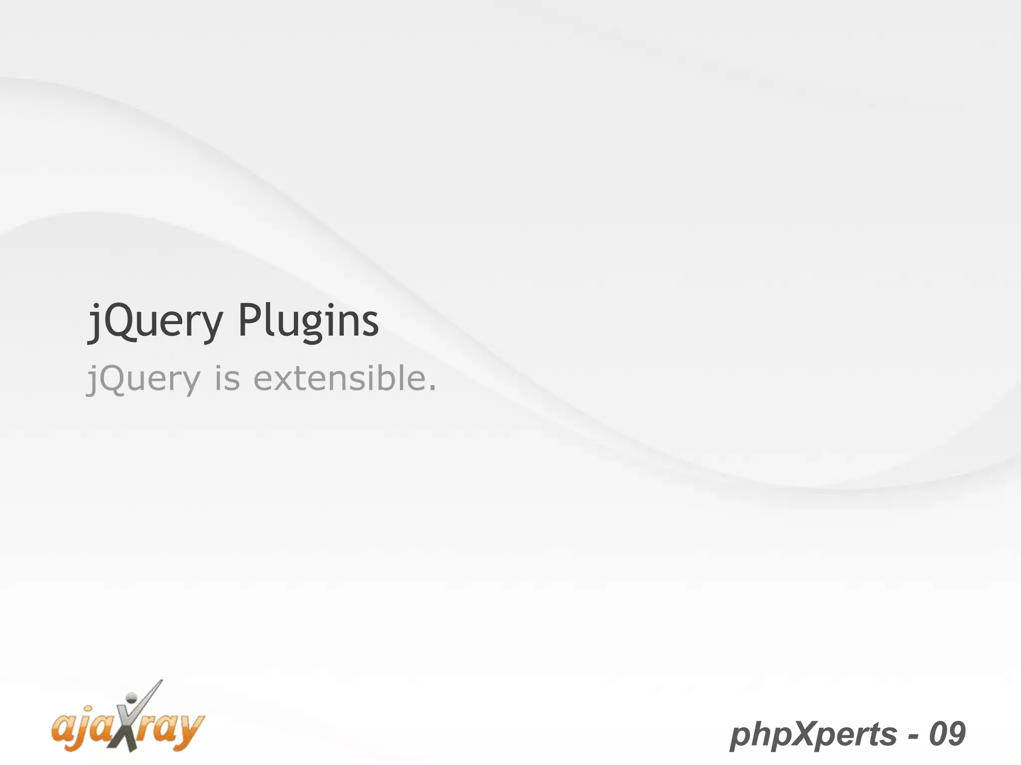 jQuery from the very beginning