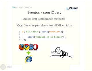 Curso jQuery Aula 3 - Eventos