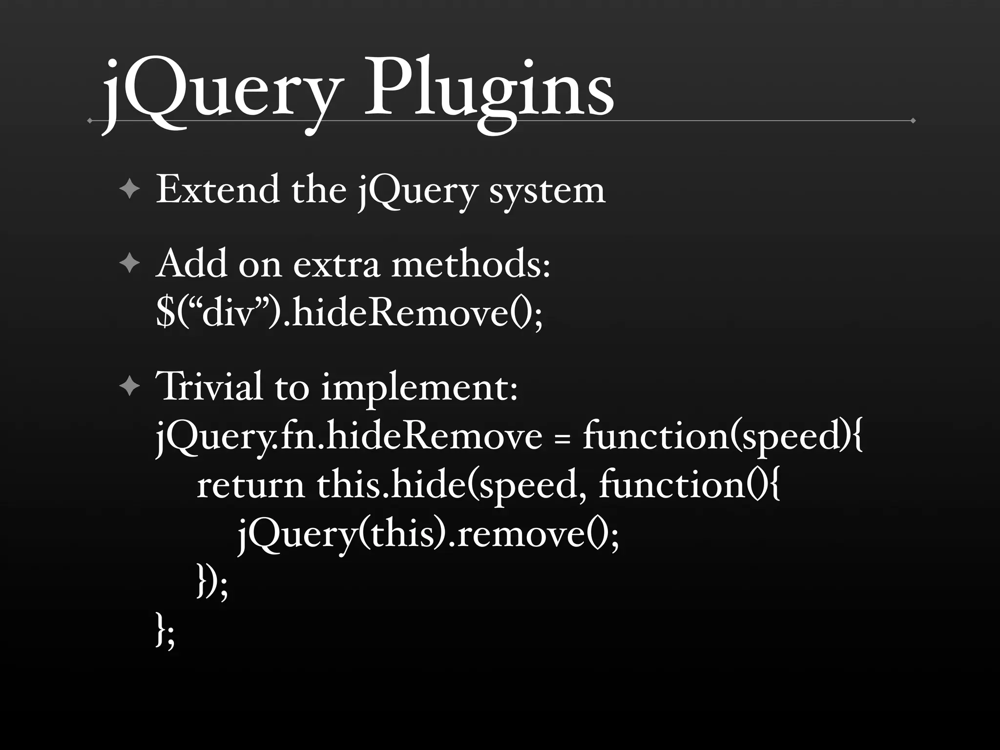 jQuery (BostonPHP)
