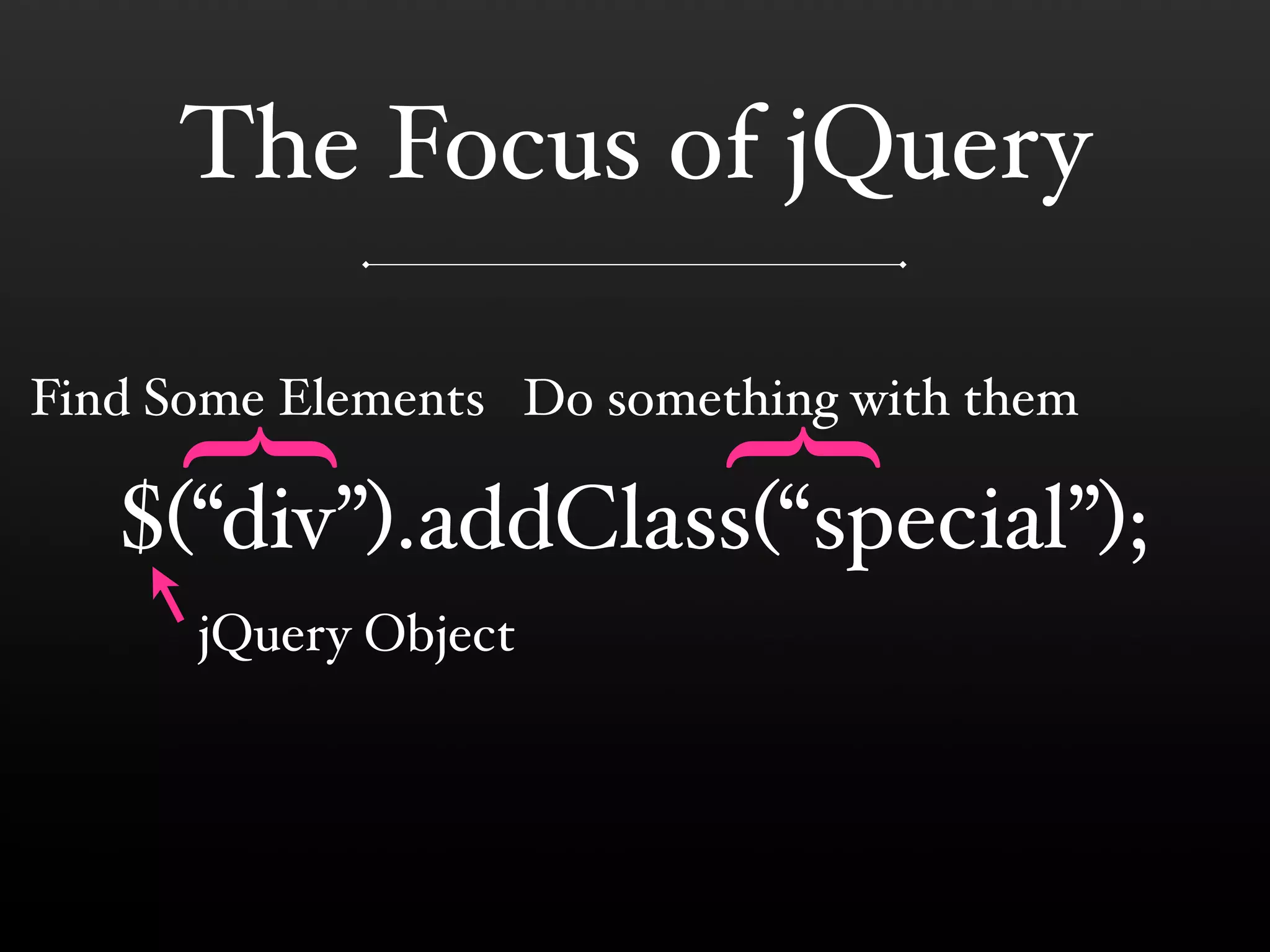 jQuery (BostonPHP)