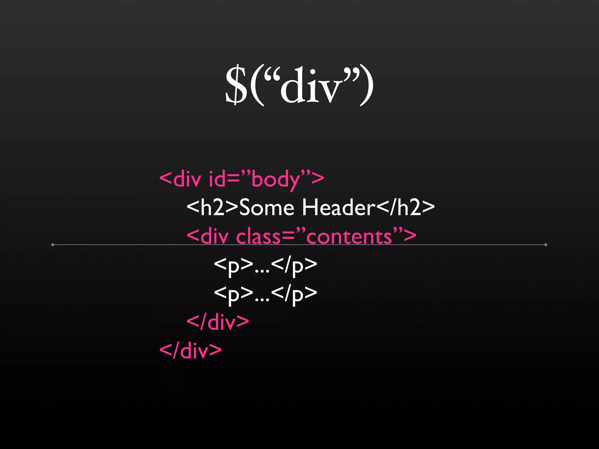 jQuery (BostonPHP)