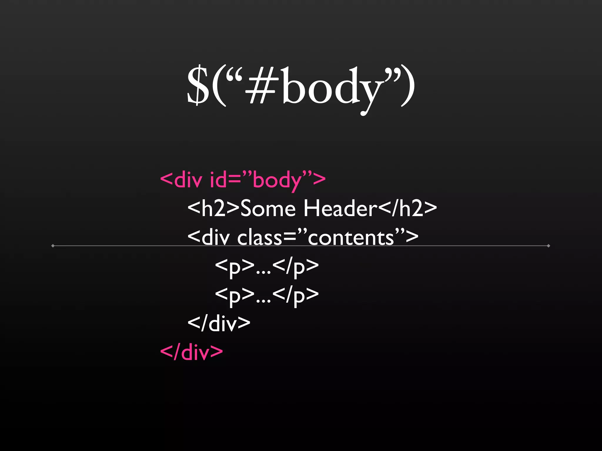 jQuery (BostonPHP)