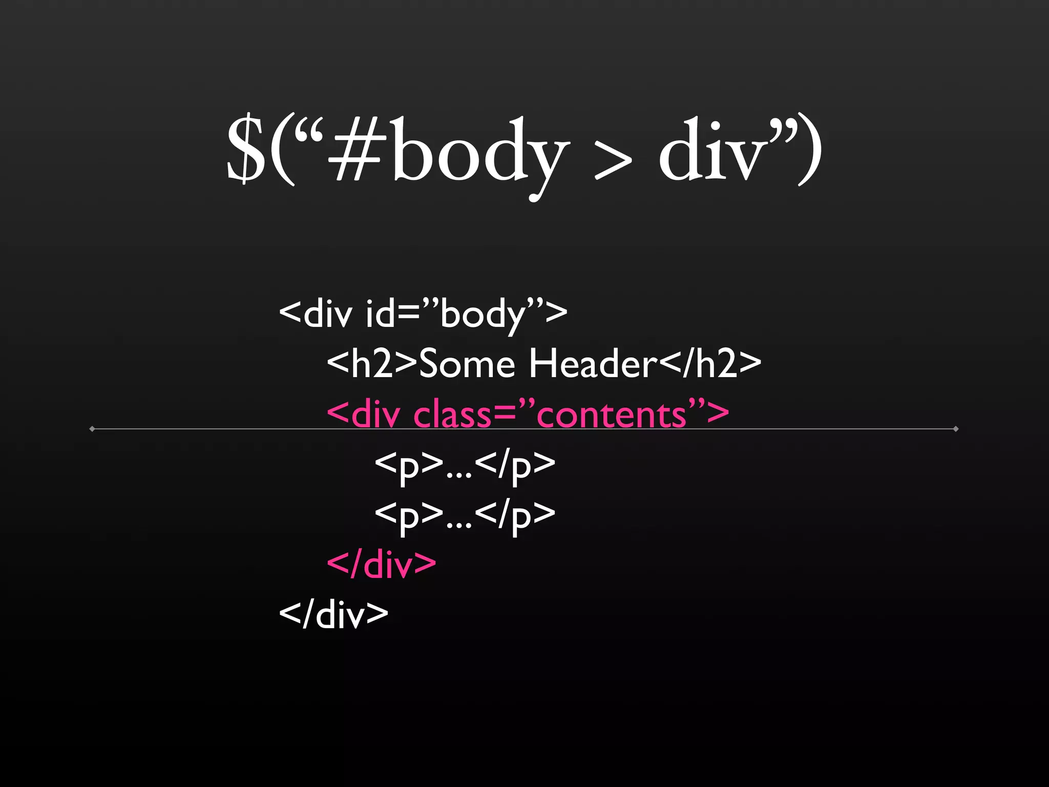jQuery (BostonPHP)