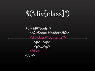 jQuery (BostonPHP)