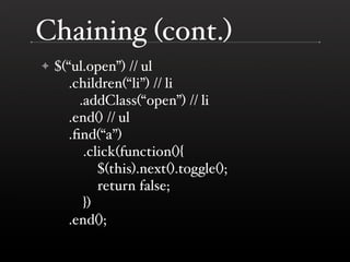 jQuery (BostonPHP)