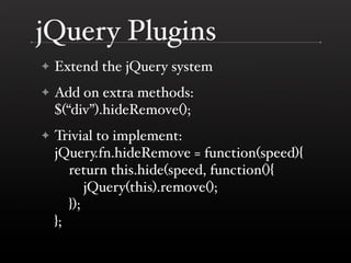 jQuery (BostonPHP)