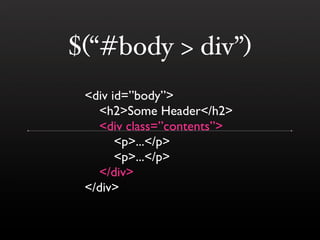 jQuery (BostonPHP)