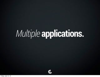 Distinctfunctionality.
Friday, June 14, 13
 