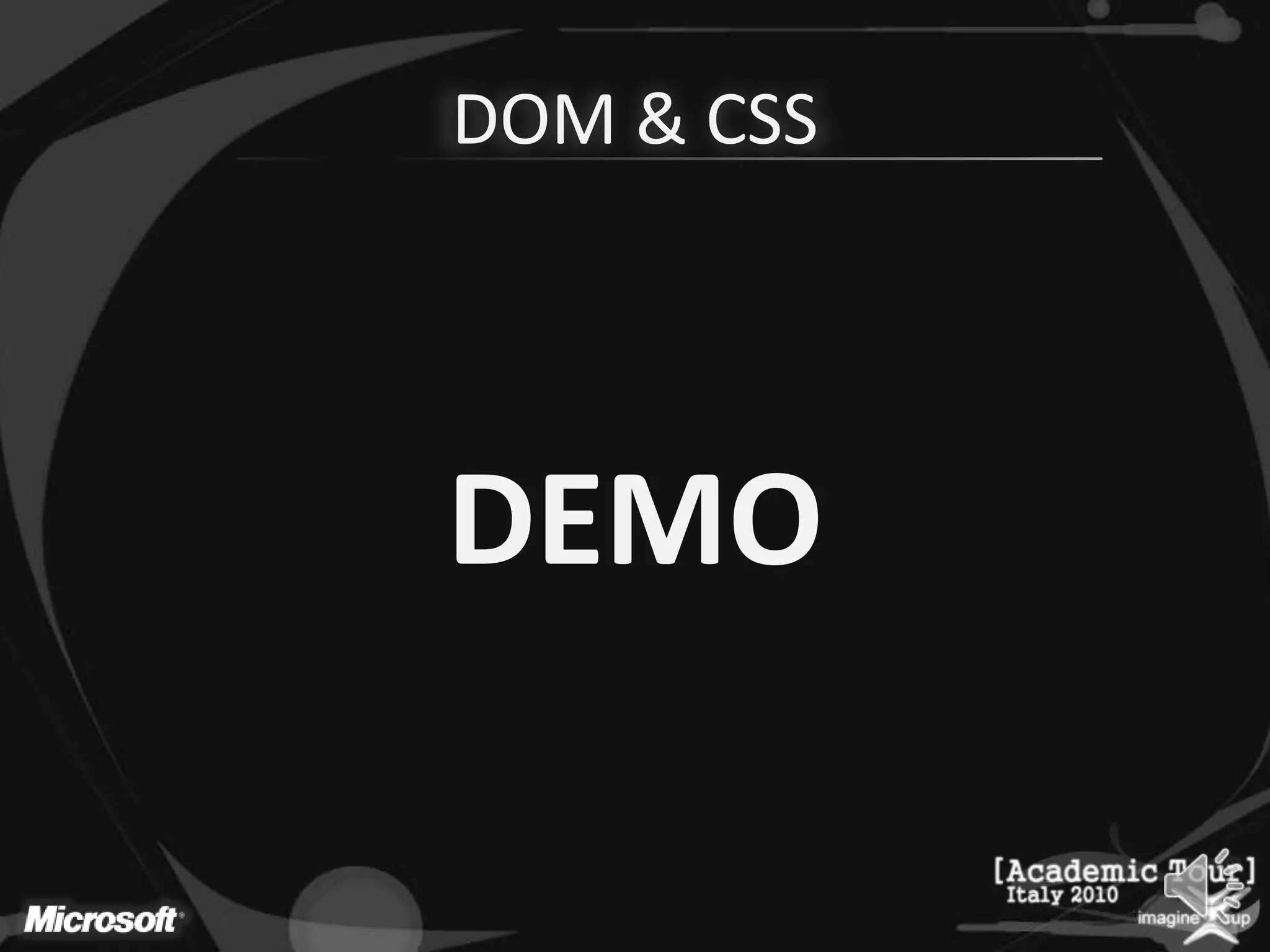 DOM & CSSDEMO