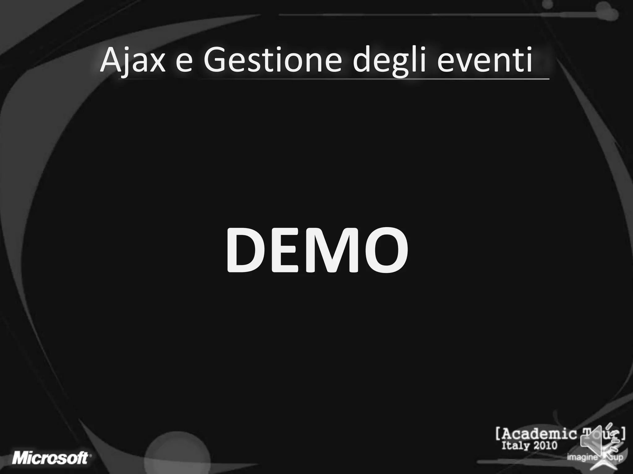Ajax e Gestione degli eventiDEMO
