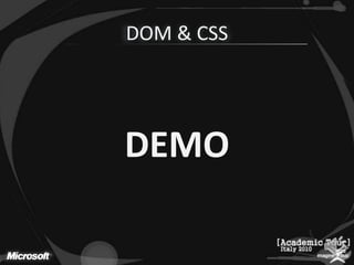 DOM & CSSDEMO