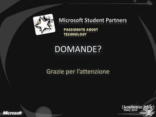 DOMANDE?Grazie per l’attenzione