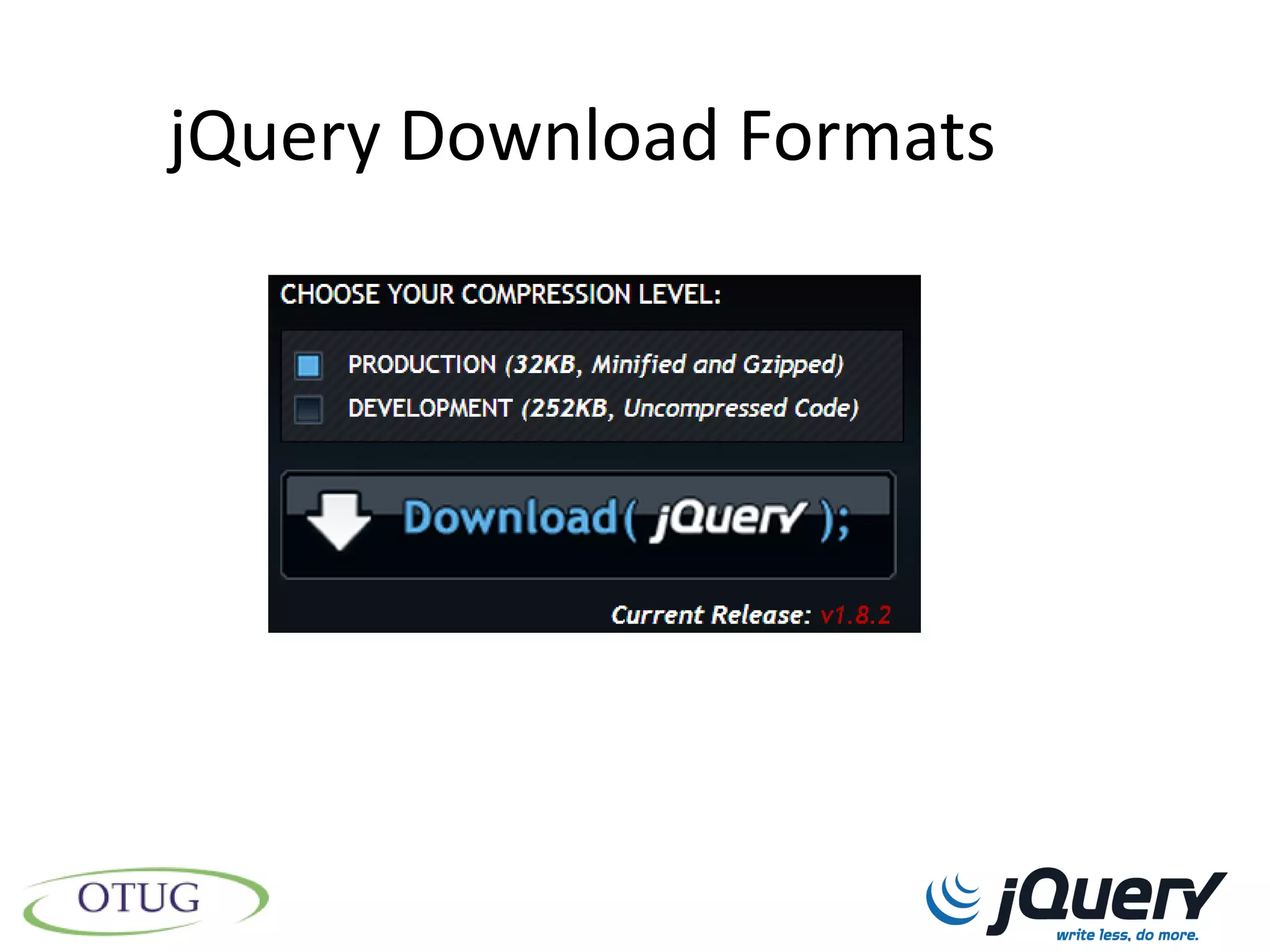 jQuery Download Formats
 