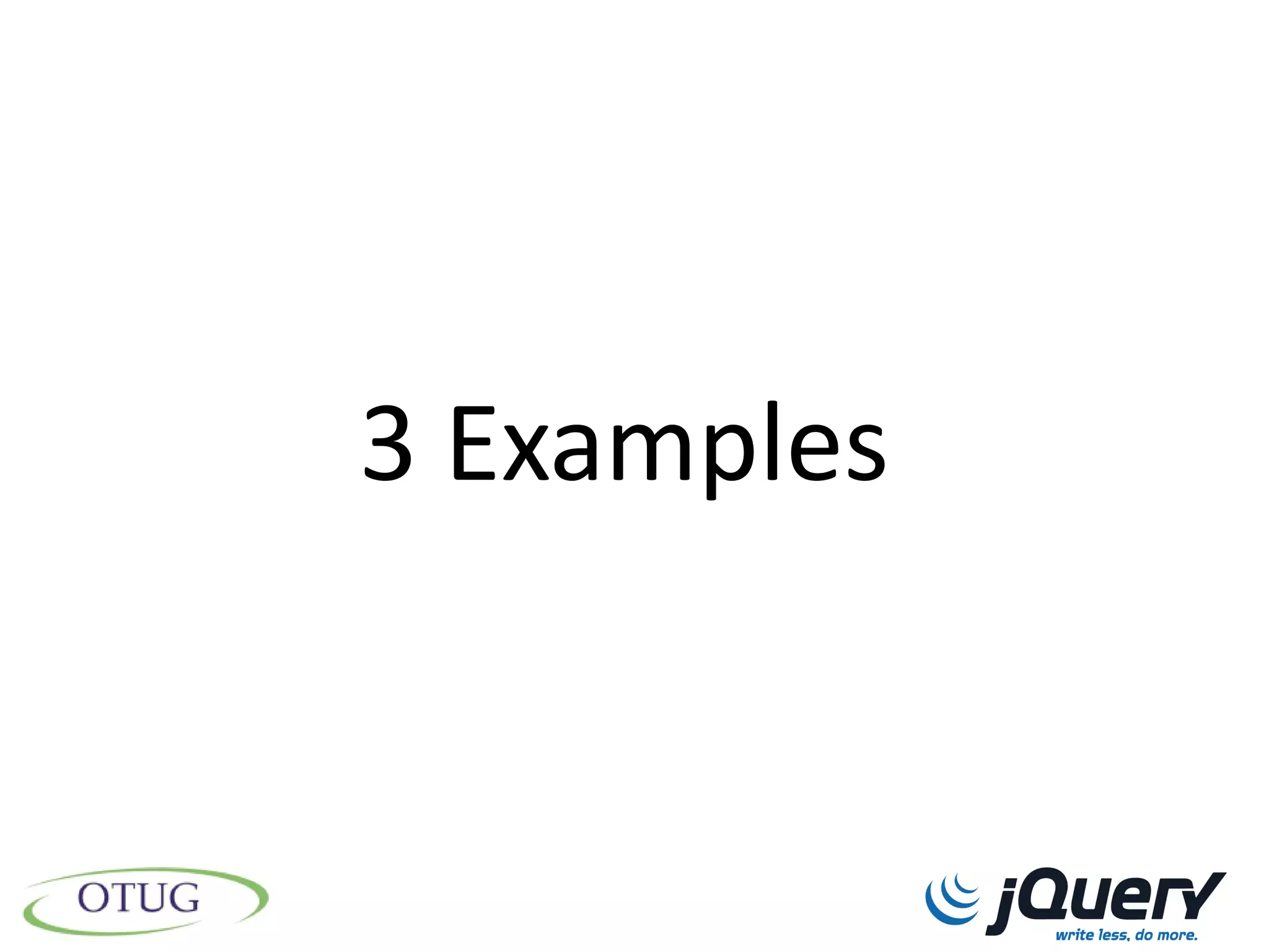 3 Examples
 