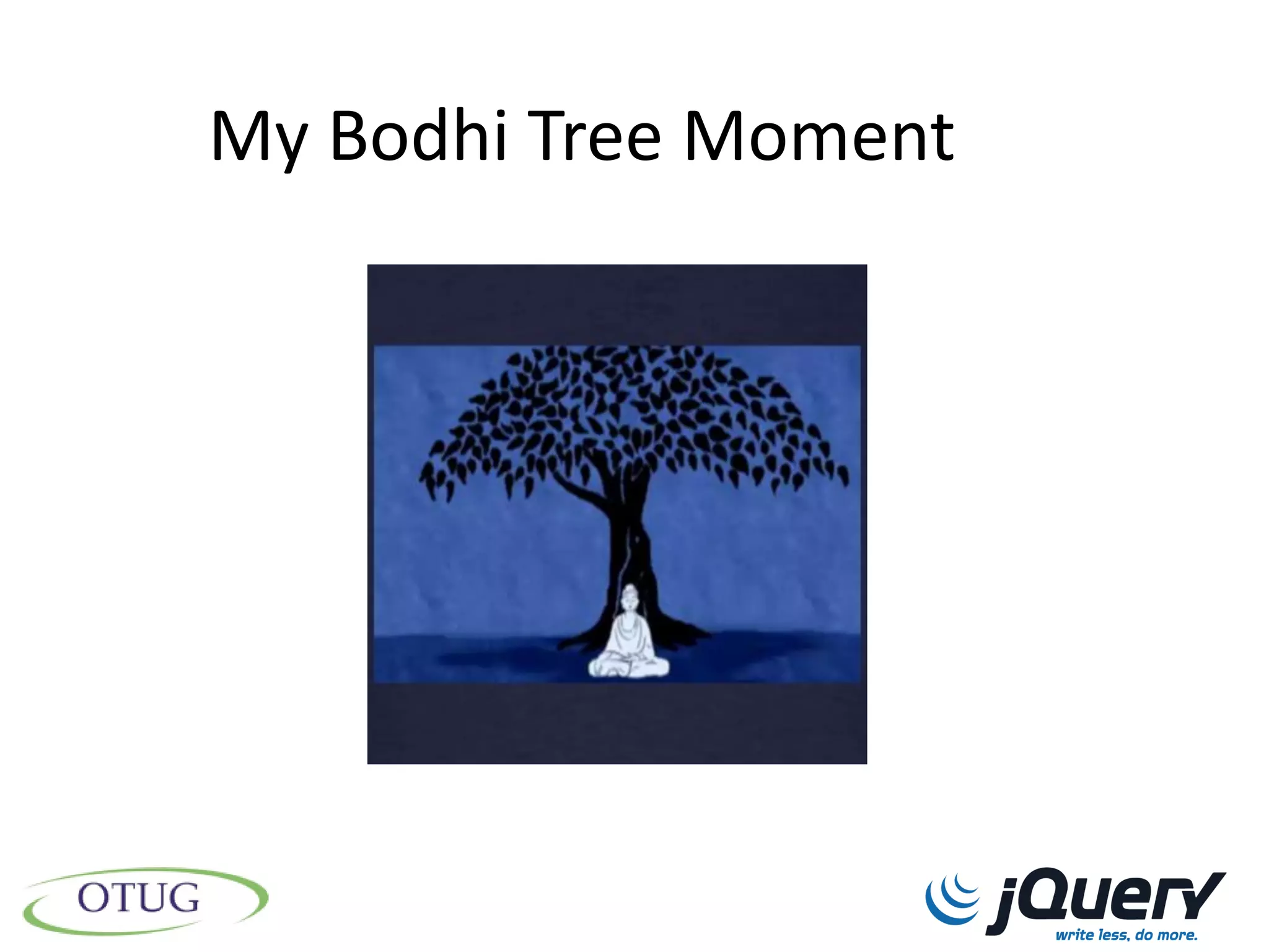 My Bodhi Tree Moment
 