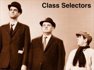 Class Selectors
 
